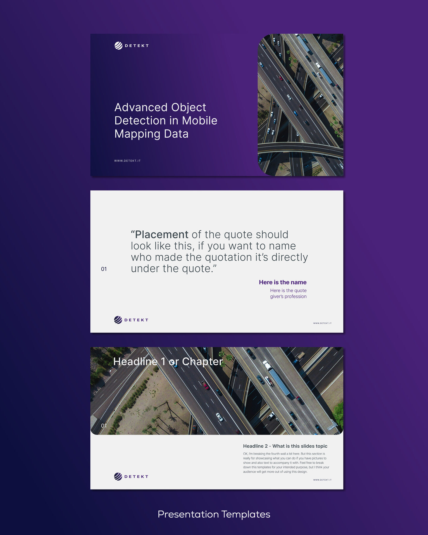 Detekt presentation templates