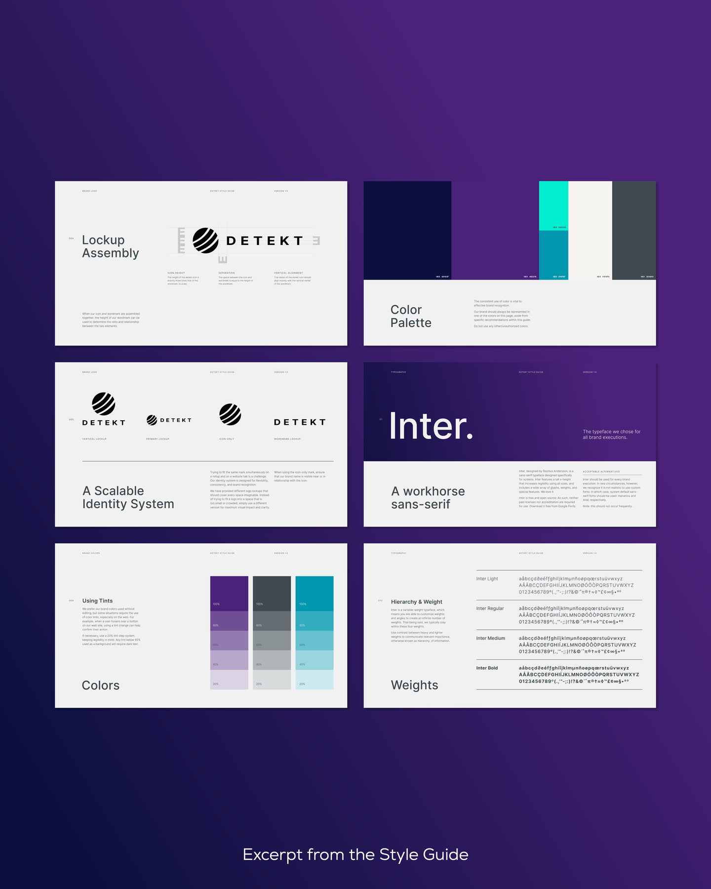 Excerpt from the Detekt brand style guide